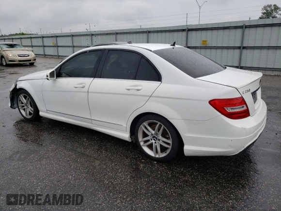 2014 Mercedes-Benz C 250 Sport with VIN WDDGF4HB2ER305342, listed as a Copart auction lot 63803184 with 140,148 mi miles and Non Repairable. Bid and sale history available at DreamBid. Image 2.