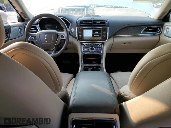 2017 Lincoln Continental Reserve with VIN 1LN6L9NC9H5612829, listed as a Copart auction lot 70696494 with 73,935 mi miles and Clean Title. Bid and sale history available at carsss.com. Image 8.