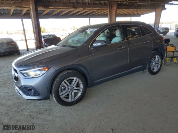 2023 Mercedes-Benz GLA with VIN W1N4N4HB0PJ522642, listed as a Copart auction lot 50427205 with 14,128 mi miles and Salvage Title. Bid and sale history available at carsss.com. Image 1.