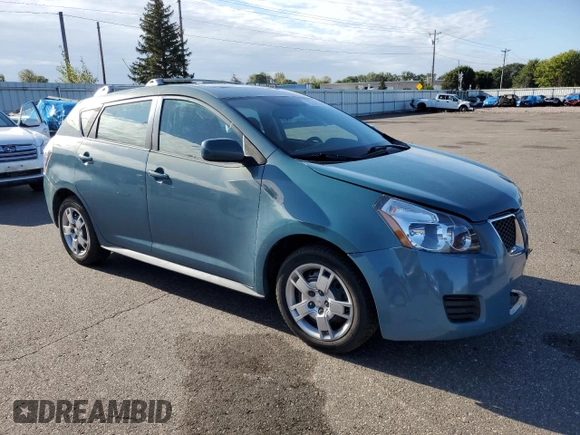 2009 Pontiac Vibe with VIN 5Y2SM67099Z444332, listed as a Copart auction lot 72254534 with 134,693 mi miles and Salvage Title. Bid and sale history available at carsss.com. Image 4.