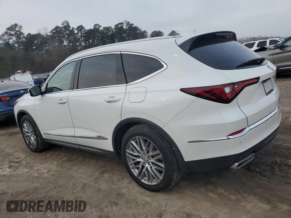 2022 Acura MDX w/Advance Package with VIN 5J8YE1H82NL051558, listed as a Copart auction lot 46953925 with 49,235 mi miles and Salvage Title. Bid and sale history available at carsss.com. Image 2.