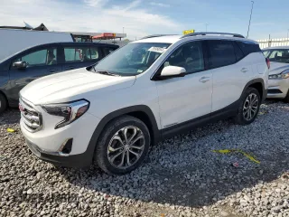 2020 GMC Terrain SLT with VIN 3GKALPEX9LL237026, listed as a Copart auction lot 79599054 with 121,995 mi miles and Salvage Title. Bid and sale history available at carsss.com. Image 1.