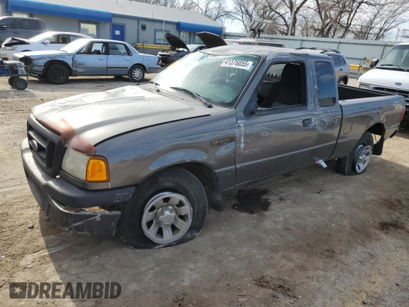 2005 Ford Ranger XLT with VIN 1FTYR44U55PA95540, listed as a Copart auction lot 41376055 with 156,734 mi miles and Salvage title. Bid and sale history available at DreamBid. Image 1.