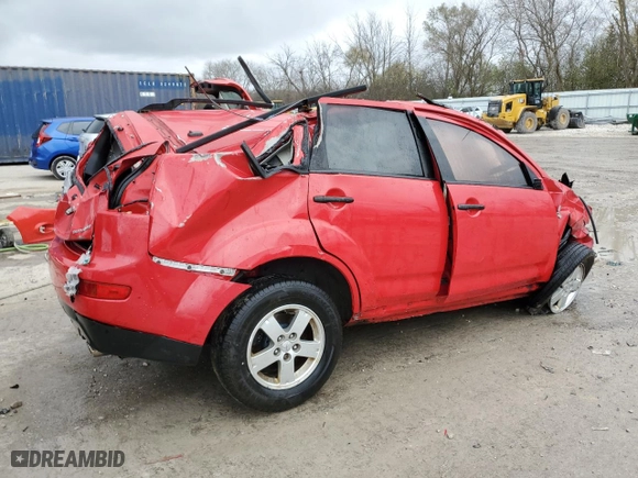 2007 Mitsubishi Outlander ES with VIN JA4MS31X57Z004442, listed as a Copart auction lot 79468054 with 0 mi miles and Non Repairable. Bid and sale history available at carsss.com. Image 3.