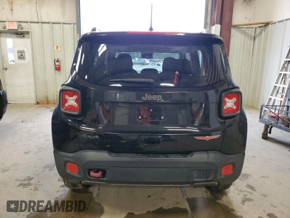 2018 Jeep Renegade Trailhawk with VIN ZACCJBCB4JPG87613, listed as a Copart auction lot 44622525 with 78,903 mi miles and Salvage Title. Bid and sale history available at carsss.com. Image 6.