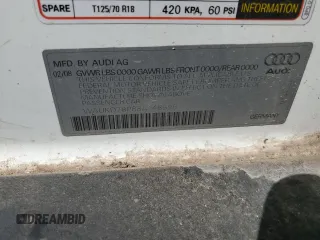 2008 Audi A3 S line with VIN WAUKD78P88A148598, listed as a Copart auction lot 76773884 with 106,152 mi miles and Salvage title. Bid and sale history available at DreamBid. Image 14.