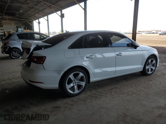 2018 Audi A3 Sedan Premium with VIN WAUAUGFF2J1041493, listed as a Copart auction lot 52236515 with 58,893 mi miles and Salvage Title. Bid and sale history available at carsss.com. Image 3.