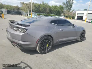 2021 Chevrolet Camaro 1SS with VIN 1G1FF1R7XM0102340, listed as a Copart auction lot 54199585 with 39,390 mi miles and Salvage Title. Bid and sale history available at carsss.com. Image 3.