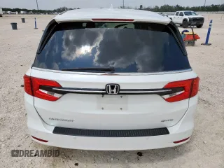 2022 Honda Odyssey Elite with VIN 5FNRL6H95NB066055, listed as a Copart auction lot 59258315 with 43,570 mi miles and Salvage title. Bid and sale history available at DreamBid. Image 6.