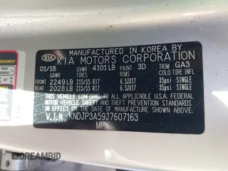 2018 Kia Soul + with VIN KNDJP3A59J7607163, listed as a IAAI auction lot 41689882 with 39,451 mi miles. Bid and sale history available at carsss.com. Image 9.