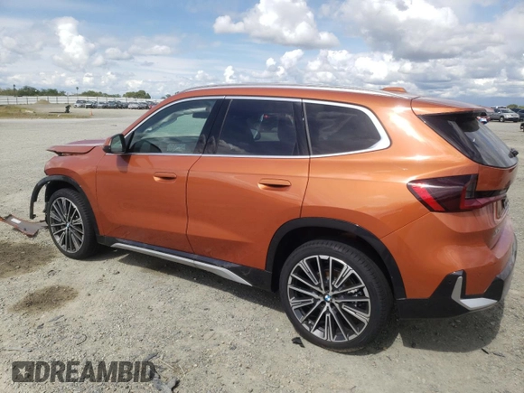 2025 BMW X1 xDrive28i with VIN WBX73EF03S5094250, listed as a Copart auction lot 51174465 with 51 mi miles and Salvage title. Bid and sale history available at DreamBid. Image 2.