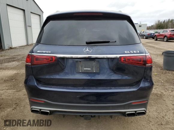 2021 Mercedes-Benz GLS with VIN 4JGFF8KEXMA299119, listed as a Copart auction lot 80966934 with 86,549 mi miles and Salvage Title. Bid and sale history available at carsss.com. Image 6.