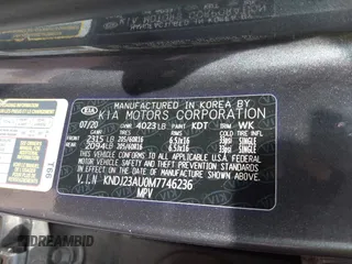 2021 Kia Soul S with VIN KNDJ23AU0M7746236, listed as a IAAI auction lot 41250392 with 72,571 mi miles and . Bid and sale history available at DreamBid. Image 9.