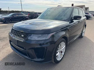 2018 Land Rover Range Rover Sport SVR with VIN SALWZ2SE9JA810039, listed as a Copart auction lot 49401525 with 167,379 mi miles and Clean Title. Bid and sale history available at carsss.com. Image 1.