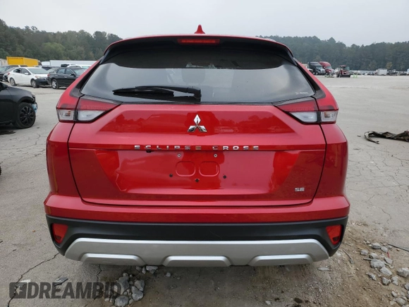 2024 Mitsubishi Eclipse Cross SE z VIN JA4ATWAA6RZ041287, wystawiony jako Copart lot #52700725 z przebiegiem 9 267 mil mil oraz Szkoda całkowita • Salvage title. Historia ofert i sprzedaży dostępna na DreamBid. Obrazek 6.