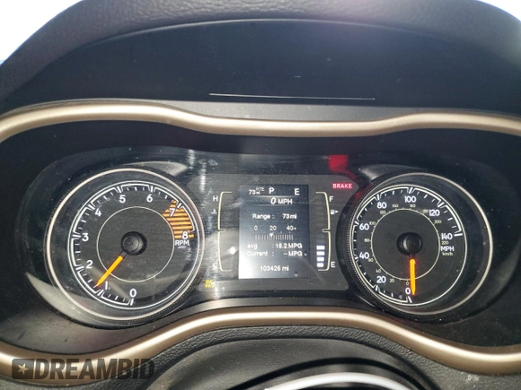 2017 Jeep Cherokee Sport with VIN 1C4PJMAS7HW556107, listed as a Copart auction lot 47993435 with 103,426 mi miles and Salvage Title. Bid and sale history available at DreamBid. Image 9.