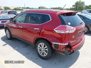 2015 Nissan Rogue SV with VIN KNMAT2MT2FP580315, listed as a IAAI auction lot 42074887 with 184,180 mi miles. Bid and sale history available at carsss.com. Image 3.
