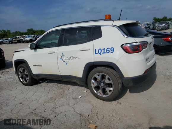 2020 Jeep Compass Limited с VIN 3C4NJDCB1LT125751, выставлен на аукционе Copart как лот 60538455 с пробегом 170 547 миль миль и Списание • Salvage title. История ставок и продаж доступна на DreamBid. Изображение 2.