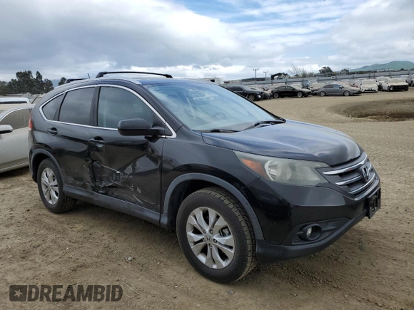 2013 Honda CR-V EX-L with VIN 2HKRM4H75DH615737, listed as a Copart auction lot 50718155 with 140,877 mi miles and Salvage Title. Bid and sale history available at carsss.com. Image 4.