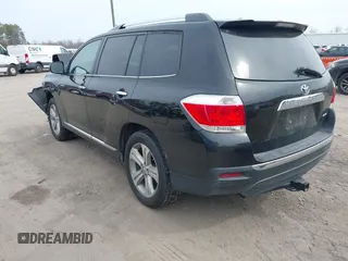 2012 Toyota Highlander Limited with VIN 5TDDK3EH7CS170207, listed as a IAAI auction lot 41711679 with 1 mi miles. Bid and sale history available at carsss.com. Image 3.