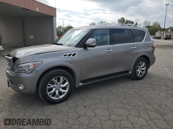 2013 Infiniti QX56 with VIN JN8AZ2NE4D9041702, listed as a Copart auction lot 73759374 with 127,514 mi miles and Salvage Title. Bid and sale history available at carsss.com. Image 1.