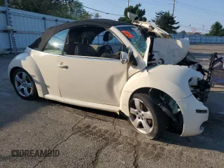 2006 Volkswagen Beetle with VIN 3VWSG31Y46M322685, listed as a Copart auction lot 60617315 with Not provided miles and Salvage title. Bid and sale history available at DreamBid. Image 4.