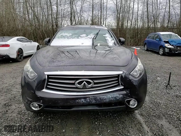 2015 Infiniti QX70 z VIN JN8CS1MW3FM480682, wystawiony jako Copart lot #44466285 z przebiegiem Nie podano mil oraz Szkoda całkowita • Salvage title. Historia ofert i sprzedaży dostępna na DreamBid. Obrazek 12.