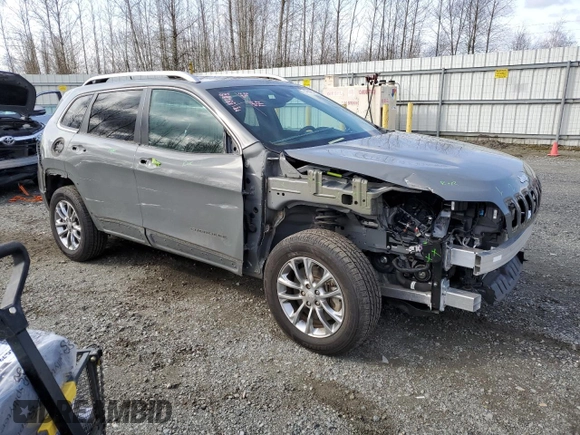 2021 Jeep Cherokee 80th Anniversary with VIN 1C4PJMMX9MD233738, listed as a Copart auction lot 49643365 with 10,096 mi miles and Salvage Title. Bid and sale history available at carsss.com. Image 4.