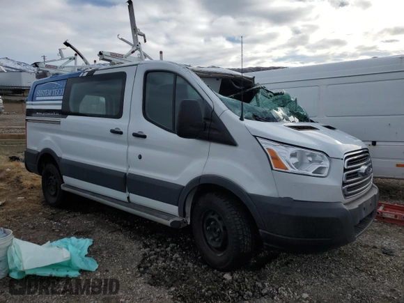 2017 Ford Transit with VIN 1FTYR1YM6HKB11030, listed as a Copart auction lot 87198464 with 173,848 mi miles and Salvage title. Bid and sale history available at DreamBid. Image 4.