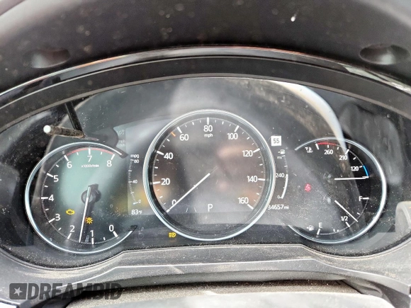 2023 Mazda CX-9 Carbon Edition with VIN JM3TCBDY1P0633964, listed as a Copart auction lot 60750015 with 34,657 mi miles and Salvage title. Bid and sale history available at DreamBid. Image 9.