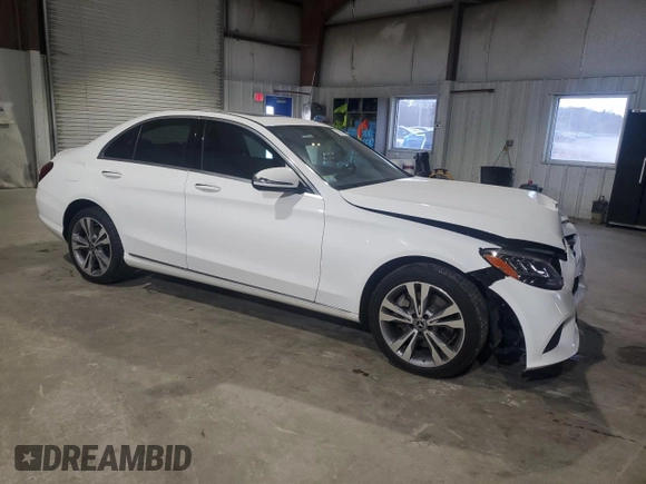 2019 Mercedes-Benz C 300 with VIN 55SWF8EB5KU300735, listed as a Copart auction lot 78601014 with 69,159 mi miles and Salvage Title. Bid and sale history available at carsss.com. Image 4.