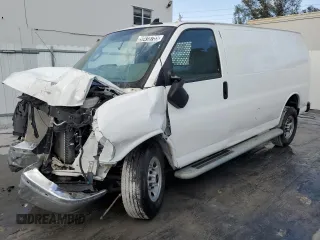 2023 GMC Savana Cargo with VIN 1GTW7AFP1P1130650, listed as a Copart auction lot 50418755 with Not Provided miles and Salvage Title. Bid and sale history available at DreamBid. Image 1.