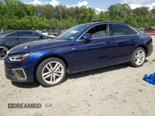 2020 Audi A4 Premium z VIN WAUDNAF40LA043607, wystawiony jako Copart lot #55986755 z przebiegiem Nie podano mil oraz Szkoda całkowita • Salvage title. Historia ofert i sprzedaży dostępna na DreamBid. Obrazek 1.