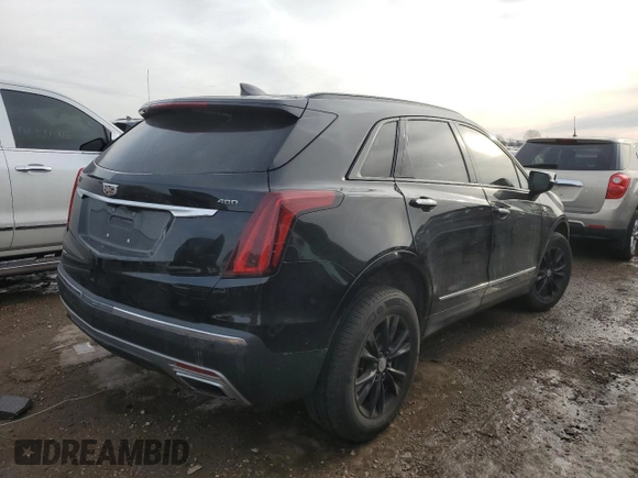 2021 Cadillac XT5 AWD Premium Luxury with VIN 1GYKNDRS9MZ141571, listed as a Copart auction lot 46450135 with 92,668 mi miles and Salvage Title. Bid and sale history available at carsss.com. Image 3.
