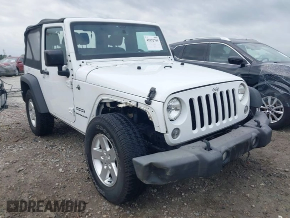 2015 Jeep Wrangler Sport with VIN 1C4AJWAG5FL757161, listed as a IAAI auction lot 41932705 with 172,519 mi miles and . Bid and sale history available at DreamBid. Image 1.