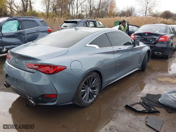 2017 Infiniti Q60 Sport with VIN JN1EV7EL6HM553827, listed as a IAAI auction lot 40900793 with 94,262 mi miles. Bid and sale history available at carsss.com. Image 4.