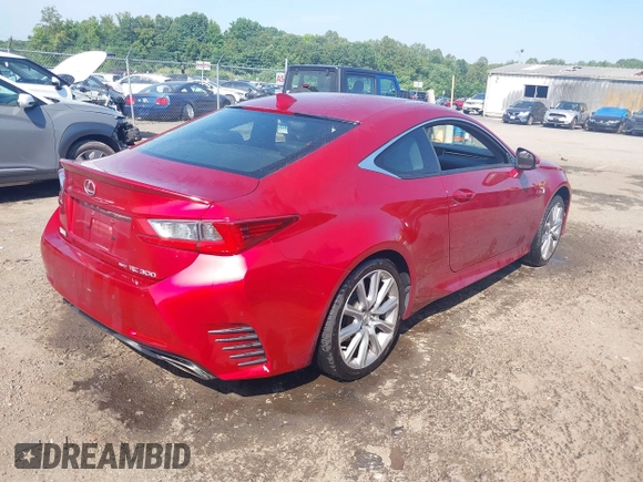2016 Lexus RC 300 F Sport with VIN JTHSM5BC1G5000408, listed as a IAAI auction lot 42499409 with 103,632 mi miles and . Bid and sale history available at DreamBid. Image 4.