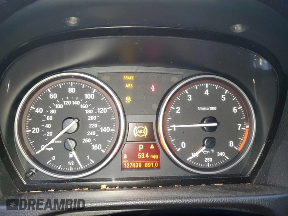 2012 BMW 3 Series 335i with VIN WBADX7C56CE744932, listed as a Copart auction lot 87005144 with 127,439 mi miles and Clean title. Bid and sale history available at DreamBid. Image 9.