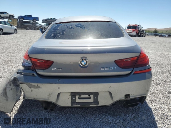 2015 BMW 6 Series 650i xDrive with VIN WBA6B4C50FD760852, listed as a Copart auction lot 61488094 with Not Provided miles and Salvage Title. Bid and sale history available at DreamBid. Image 6.