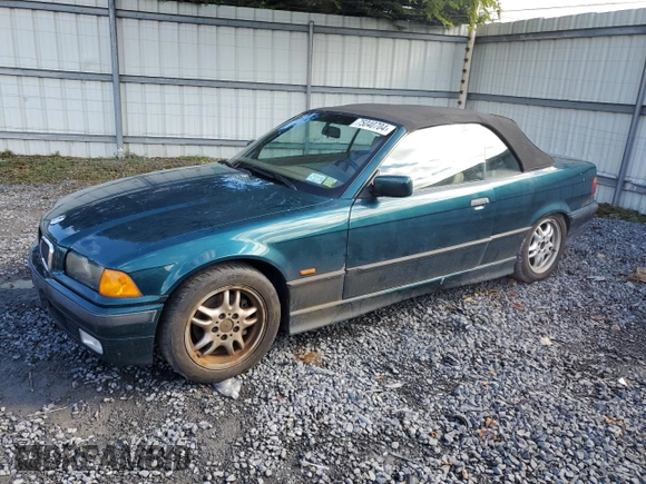1997 BMW 3-Series 328IC with VIN WBABK8326VET96246, listed as a Copart auction lot 75040704 with 80,274 mi miles and Clean Title. Bid and sale history available at carsss.com. Image 1.