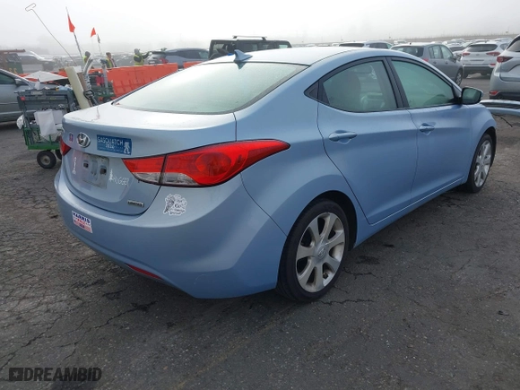 2012 Hyundai Elantra GLS with VIN KMHDH4AEXCU192161, listed as a IAAI auction lot 41646580 with 91,219 mi miles. Bid and sale history available at carsss.com. Image 4.