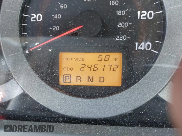2008 Toyota RAV4 with VIN JTMBD33V685207304, listed as a IAAI auction lot 42077911 with 246,172 mi miles. Bid and sale history available at carsss.com. Image 7.