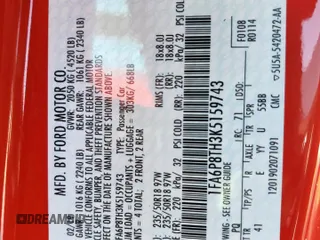 2019 Ford Mustang EcoBoost с VIN 1FA6P8TH3K5159743, выставлен на аукционе Copart как лот 52114895 с пробегом 83 293 миль миль и Чистый • Clean title. История ставок и продаж доступна на DreamBid. Изображение 12.