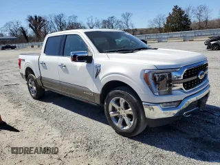 2022 Ford F-150 XL with VIN 1FTFW1ED8NFA41264, listed as a Copart auction lot 47082855 with 21,784 mi miles and Salvage Title. Bid and sale history available at carsss.com. Image 4.