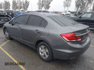 2015 Honda Civic Sedan LX with VIN 19XFB2E59FE014421, listed as a IAAI auction lot 41556046 with 141,922 mi miles. Bid and sale history available at carsss.com. Image 3.