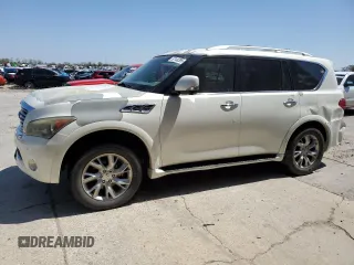 2012 Infiniti QX56 8-passenger z VIN JN8AZ2NDXC9715034, wystawiony jako Copart lot #52148395 z przebiegiem 227 943 mil mil oraz Szkoda całkowita • Salvage title. Historia ofert i sprzedaży dostępna na DreamBid. Obrazek 1.