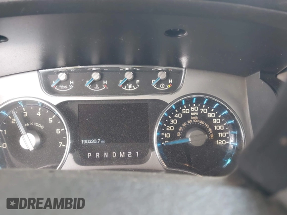 2013 Ford F-150 XL with VIN 1FTFW1ET4DFB45160, listed as a IAAI auction lot 41929492 with 190,320 mi miles and . Bid and sale history available at DreamBid. Image 7.