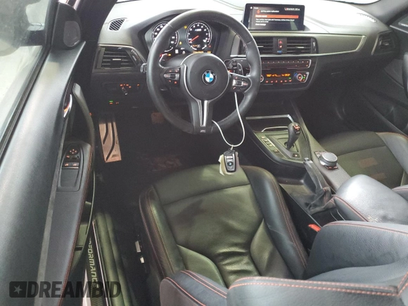 2020 BMW M2 Competition with VIN WBS2U7C02L7F01156, listed as a Copart auction lot 37743334 with 35,834 mi miles. Bid and sale history available at carsss.com. Image 8.