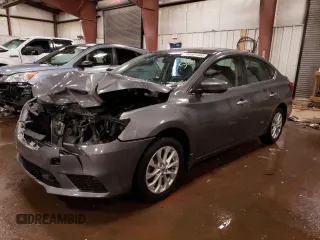 2019 Nissan Sentra SV with VIN 3N1AB7AP0KL606703, listed as a Copart auction lot 45501465 with 53,682 mi miles and Clean Title. Bid and sale history available at DreamBid. Image 1.