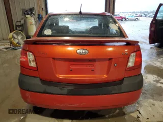 2008 Kia Rio LX with VIN KNADE123186318490, listed as a Copart auction lot 51544285 with Not Provided miles and Salvage Title. Bid and sale history available at DreamBid. Image 6.